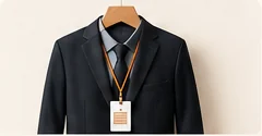 Dark work jacket on a hanger